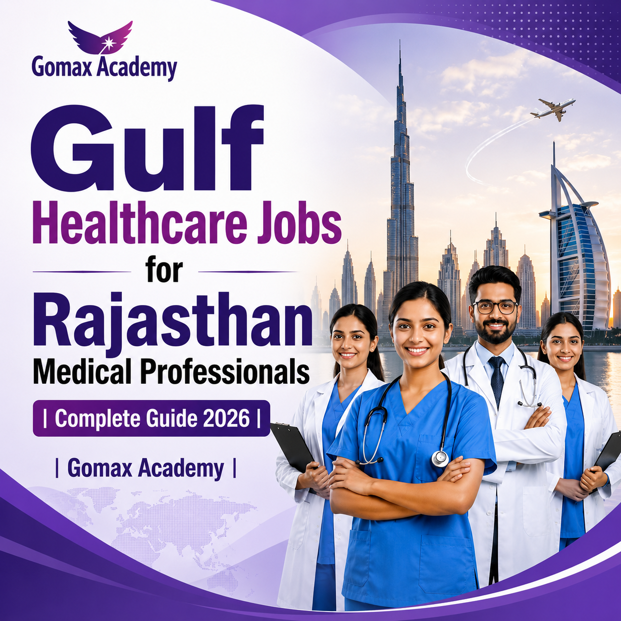 Gulf Healthcare Jobs for Rajasthan Medical Professionals | Complete Guide 2026 | Gomax Academy